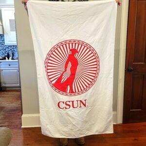 CSUN White and Red Towel